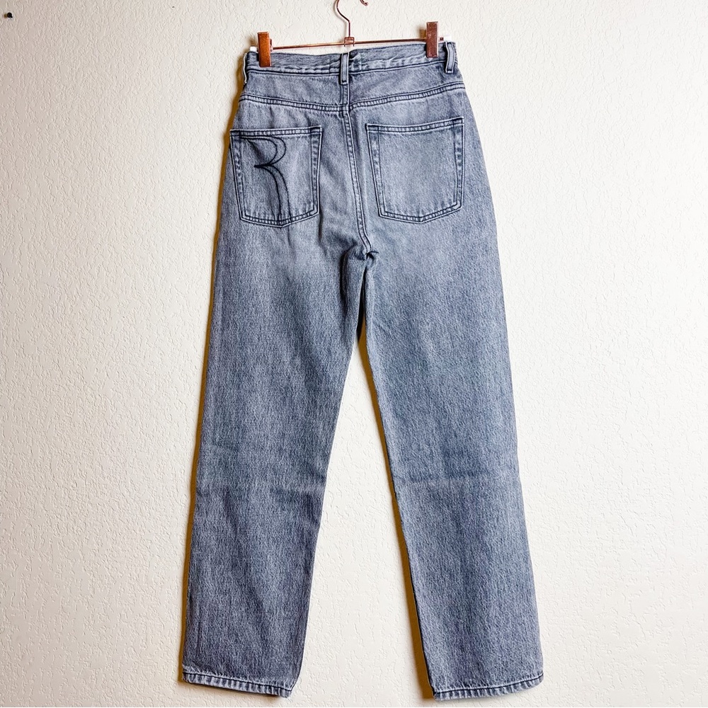 Rouje Marais Straight Leg Jeans Light Grey Wash Size 24 - Picture 5 of 12